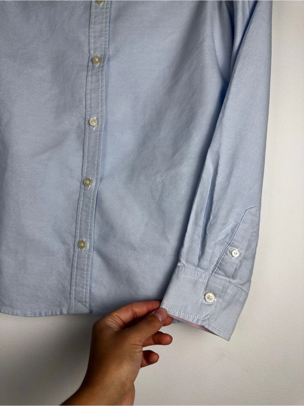 Ralph Lauren Blue Oxford Button Down Shirt Pony Logo Size 14